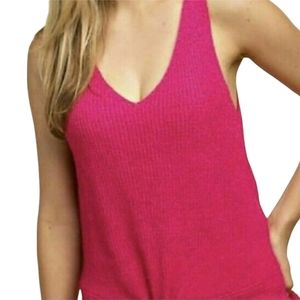 *3/$25 NWT a new day Hot Pink V-Neck Sleeveless Sweater Tank XS